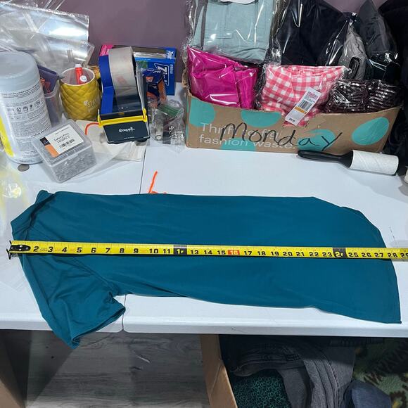 Tek Gear Blue Moisture Wicking Workout Tshirt Womens Size Small Gym Athleisure - Picture 5 of 5